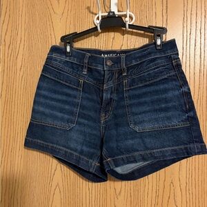American Eagle Outfitters Dark Blue Jean Shorts